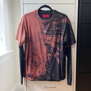 424 Double Layer Bleached T-shirt